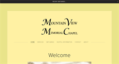 Desktop Screenshot of mountainviewmemorialchapel.com